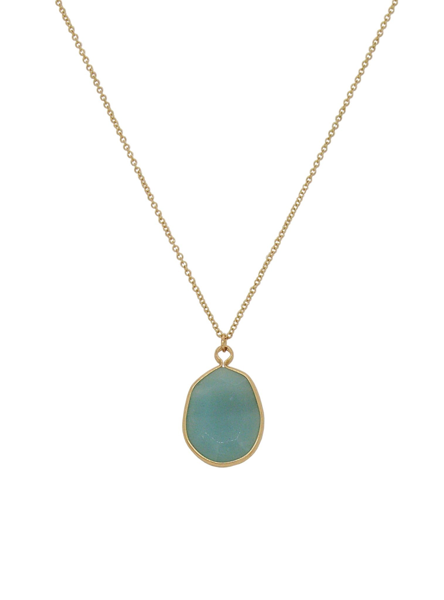 Gold Oval Stone of of Truth and Honor Necklace — Jewellery Co. Australia