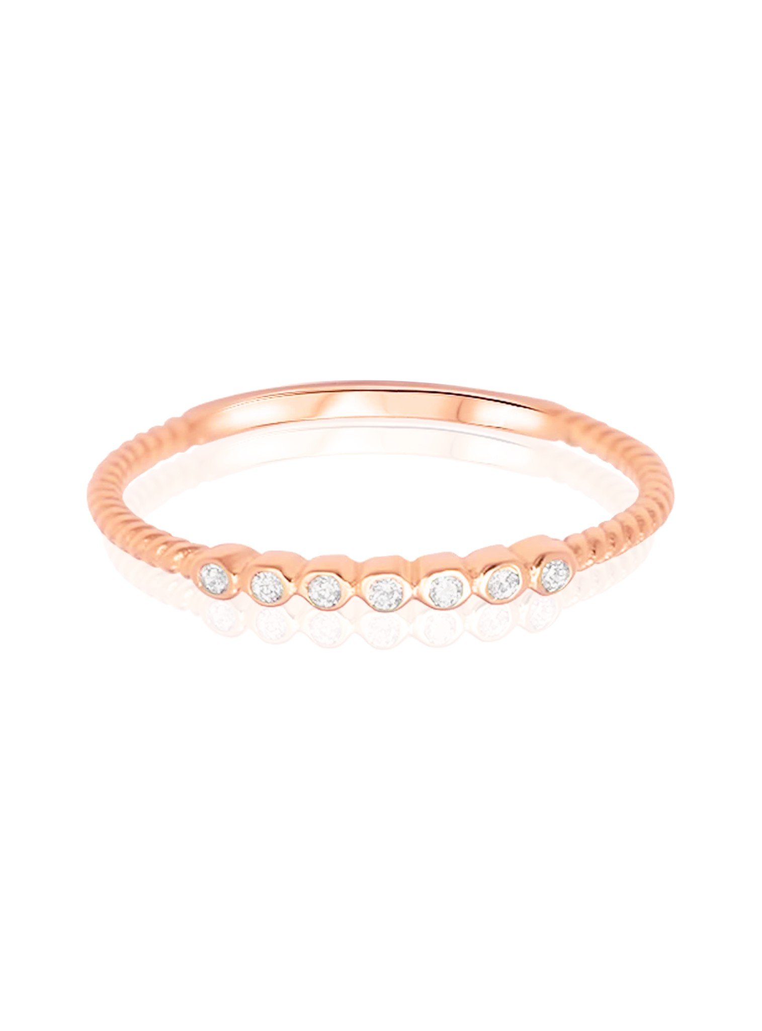 Selena Stacking Ring in Rose Gold — Jewellery Co. Australia