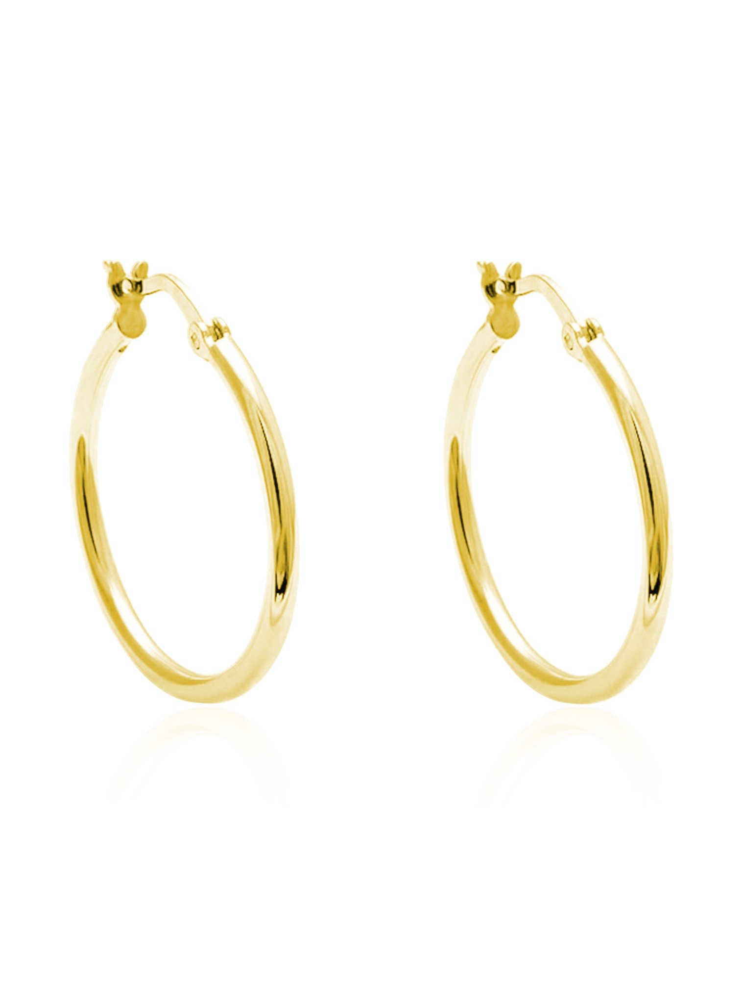 Dakota Simple Hoop Earrings in Gold — Jewellery Co. Australia